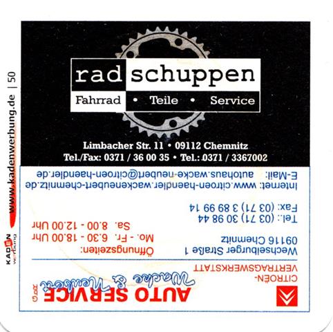 chemnitz c-sn rad schuppen 1a (quad185-auto service) 
